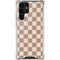 Neutral Checkered Galaxy S22 Ultra Clear Case