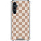 Neutral Checkered Galaxy S23 FE Clear Case