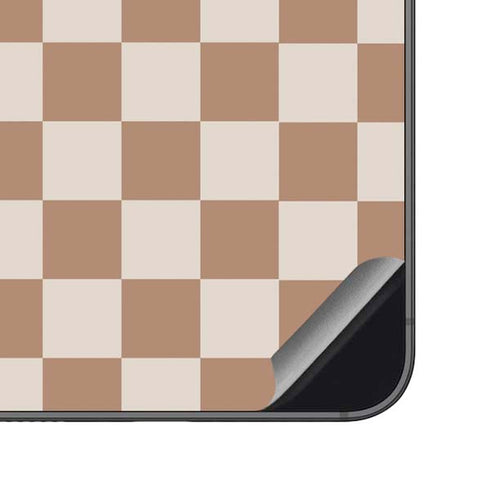 Neutral Checkered Galaxy S23 FE Skin