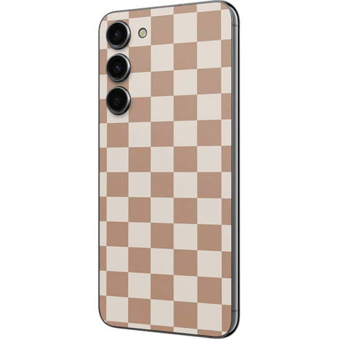 Neutral Checkered Galaxy S23 Plus Skin