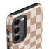 Neutral Checkered Galaxy S23 Pro Case