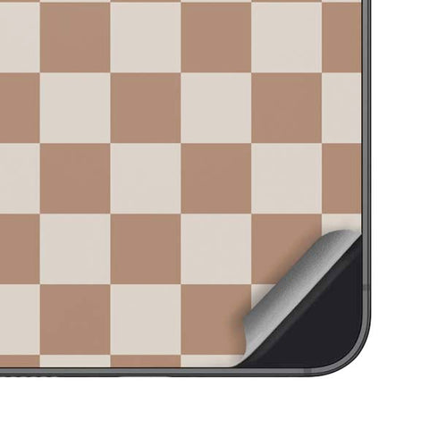 Neutral Checkered Galaxy S23 Skin