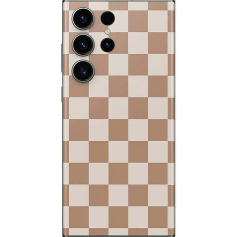 Neutral Checkered Galaxy S23 Ultra Skin