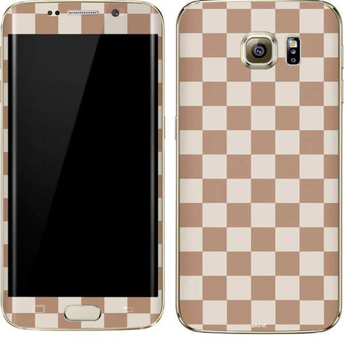 Neutral Checkered Galaxy S7 Edge Skin