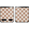 Neutral Checkered Galaxy Z Flip Skin
