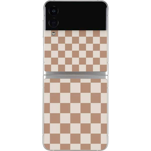 Neutral Checkered Galaxy Z Flip3 5G Skin