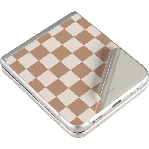 Neutral Checkered Galaxy Z Flip3 5G Skin