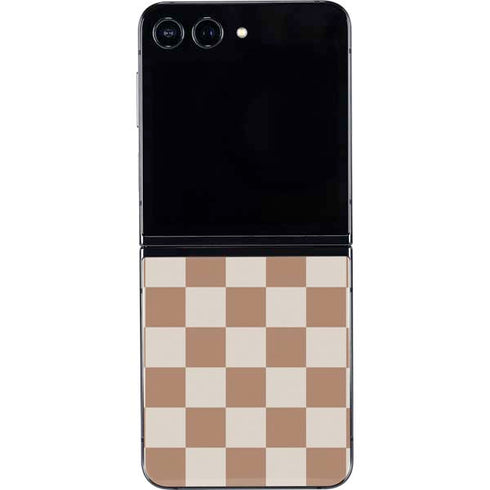 Neutral Checkered Galaxy Z Flip5 5G Skin
