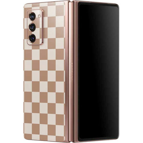 Neutral Checkered Galaxy Z Fold2 5G Skin