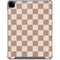 Neutral Checkered iPad Pro 12.9in (2020) Clear Case