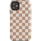 Neutral Checkered iPhone 11 Impact Case
