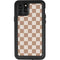 Neutral Checkered iPhone 11 Pro Waterproof Case