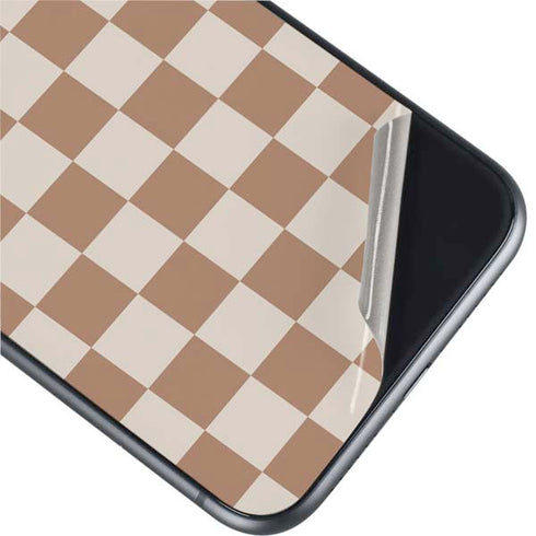 Neutral Checkered iPhone 11 Skin