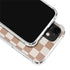 Neutral Checkered iPhone 12 Clear Case