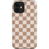 Neutral Checkered iPhone 12 Impact Case