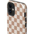 Neutral Checkered iPhone 12 Impact Case