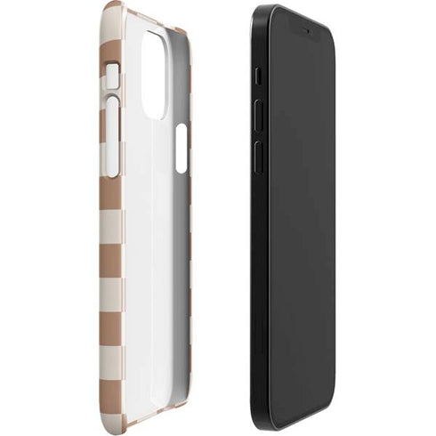 Neutral Checkered iPhone 12 Mini Lite Case