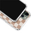 Neutral Checkered iPhone 12 Pro Clear Case