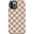 Neutral Checkered iPhone 12 Pro Impact Case