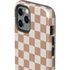 Neutral Checkered iPhone 12 Pro Impact Case