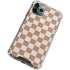 Neutral Checkered iPhone 12 Pro Max Clear Case