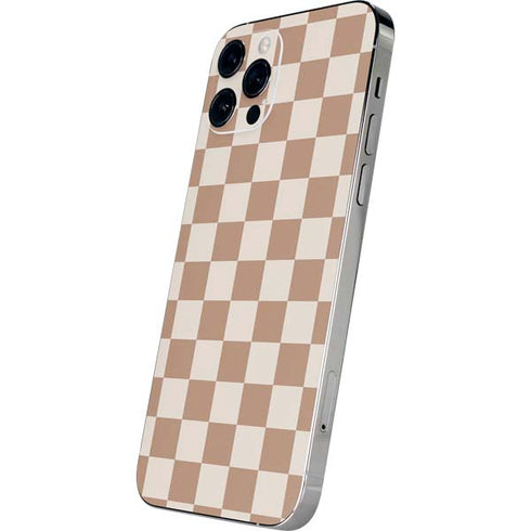 Neutral Checkered iPhone 12 Pro Max Skin