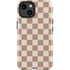 Neutral Checkered iPhone 14 Plus Impact Case