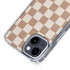 Neutral Checkered iPhone 15 MagSafe Case