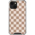 Neutral Checkered iPhone 15 Plus Clear Case