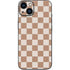 Neutral Checkered iPhone 14 Plus Skin
