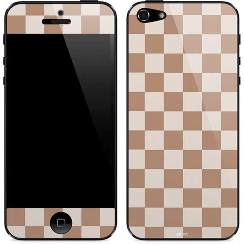 Neutral Checkered iPhone 5/5s/5SE Skin