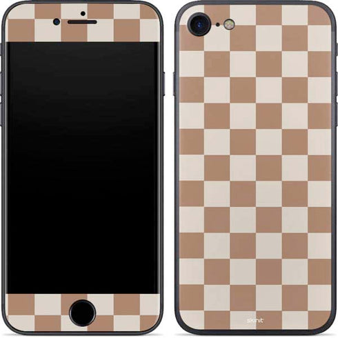 Neutral Checkered iPhone 7 Skin