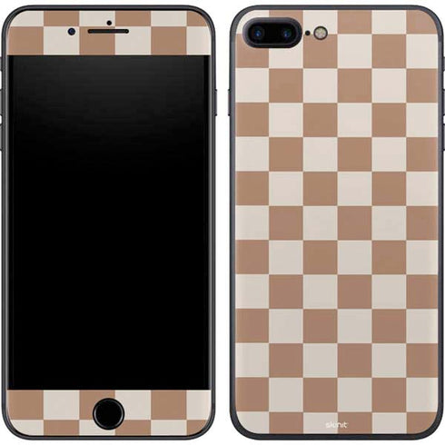 Neutral Checkered iPhone 8 Plus Skin