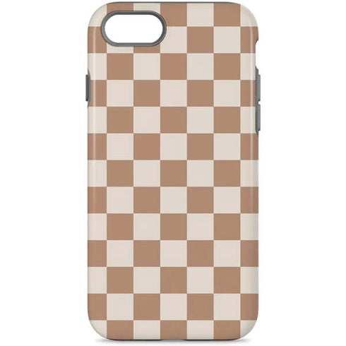 Neutral Checkered iPhone 8 Pro Case