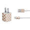 Neutral Checkered iPhone Charger (5W USB) Skin
