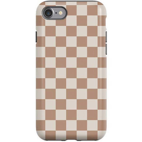 Neutral Checkered iPhone SE (2nd & 3rd Gen) Pro Case