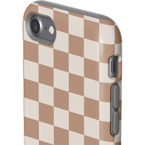 Neutral Checkered iPhone SE (2nd & 3rd Gen) Pro Case