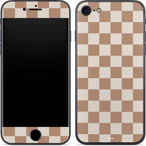 Neutral Checkered iPhone SE (2nd & 3rd Gen) Skin
