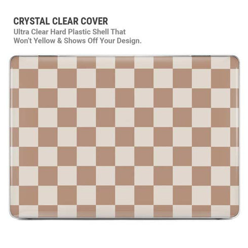 Neutral Checkered MacBook Air 15in (2023-2025) Case plus Skin