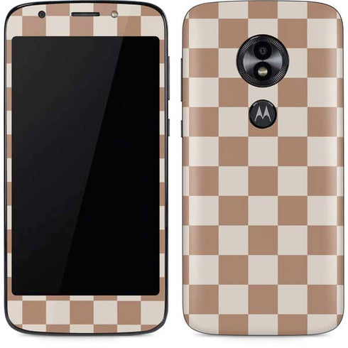 Neutral Checkered Moto E5 Play Skin
