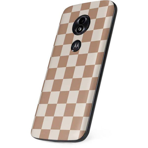 Neutral Checkered Moto E5 Play Skin
