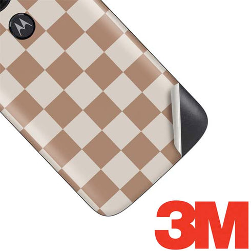 Neutral Checkered Moto E5 Play Skin
