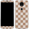Neutral Checkered Moto E5 Plus Skin