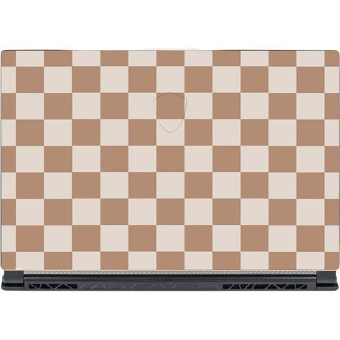 Neutral Checkered MSI GS65 Stealth Laptop Skin