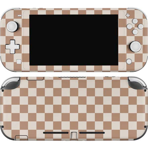 Neutral Checkered Nintendo Switch Lite Skin