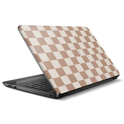 Neutral Checkered HP Notebook Skin