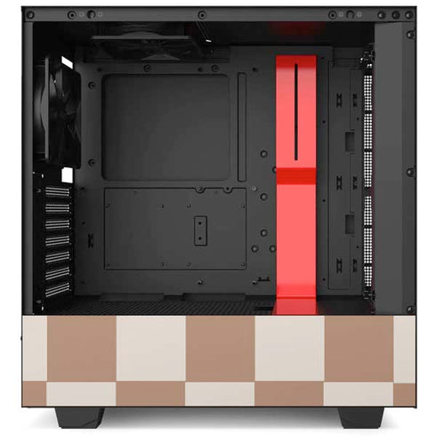 Neutral Checkered NZXT H510 Compact ATX Mid-Tower Case Skin