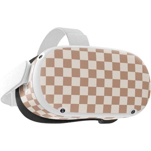 Neutral Checkered Oculus Quest 2 Skin