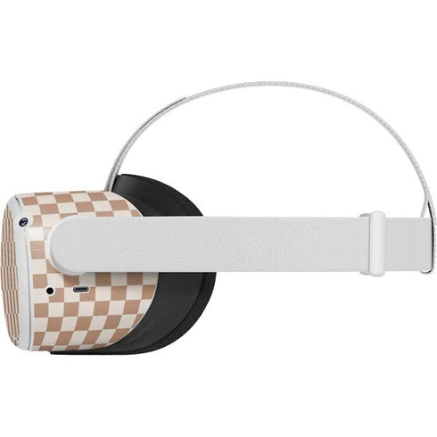 Neutral Checkered Oculus Quest 2 Skin