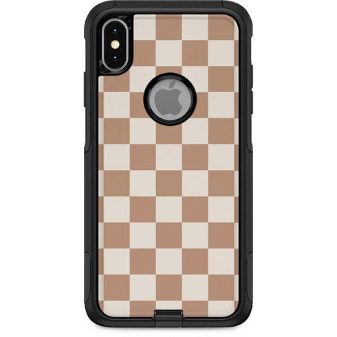 Neutral Checkered Otterbox Commuter iPhone Skin